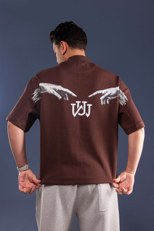HOLDERS BOX-FIT T-SHIRT / Brown