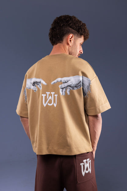 HOLDERS BOX-FIT T-SHIRT / Biege