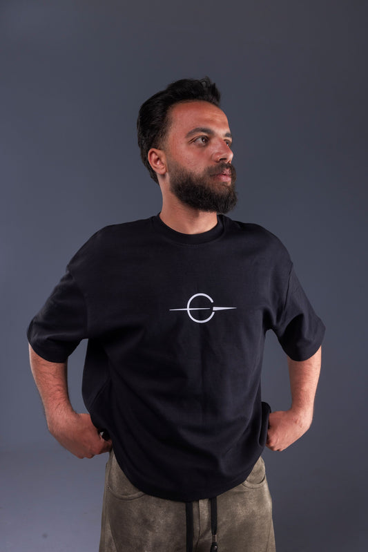 HOLDERS Oversized T-shirt / BLACK
