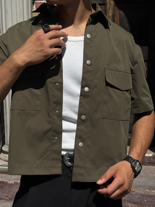 Utility Box Shirt — Olive