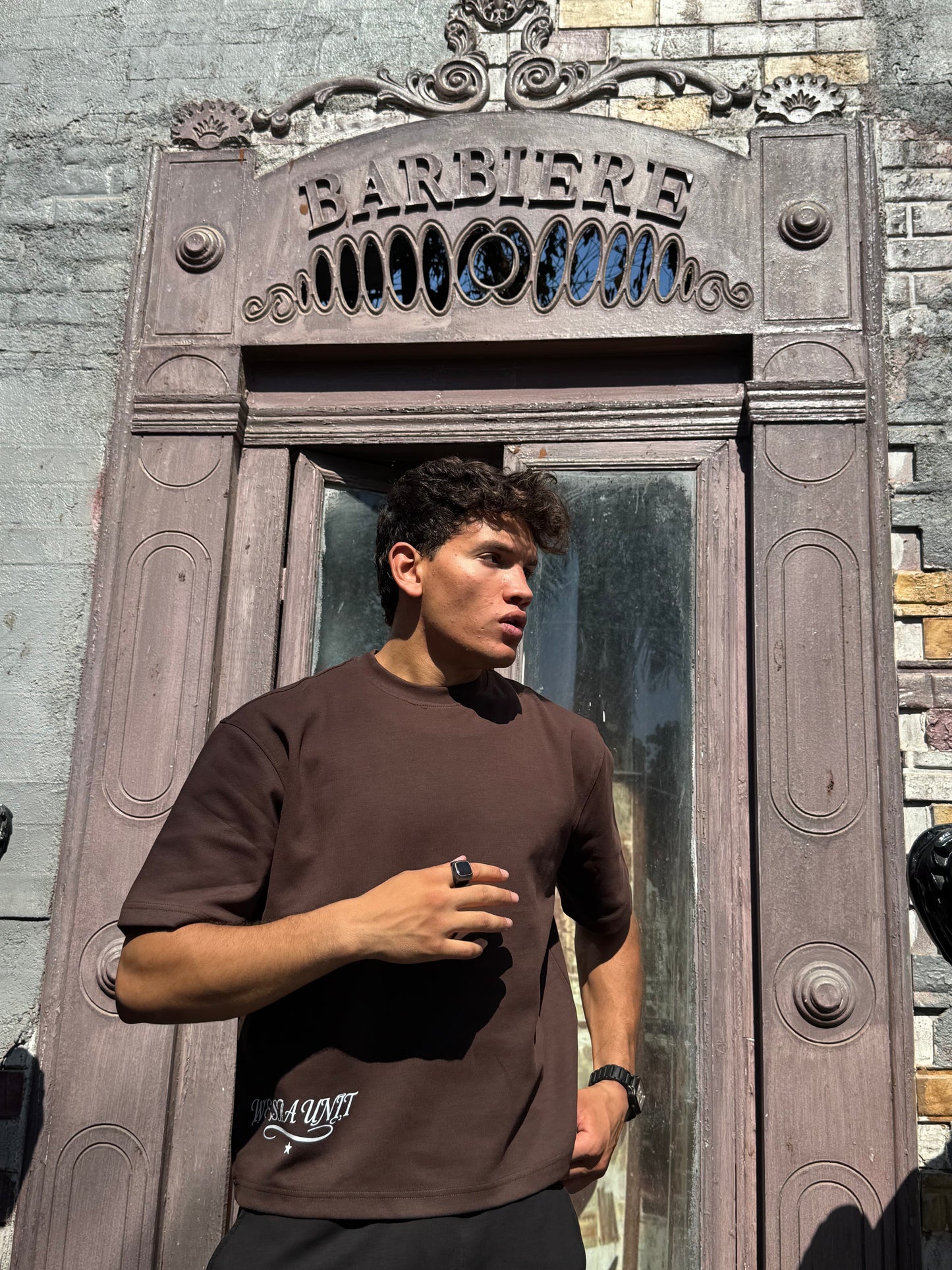 Brown Box-Fit T-Shirt